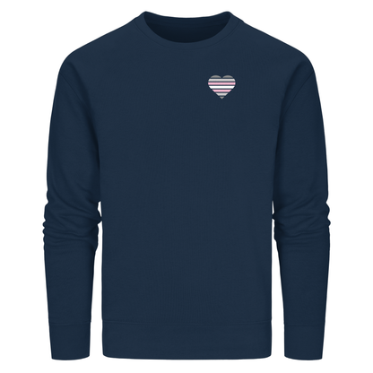 Organic Basic Sweatshirt mit Herz - Demigirl