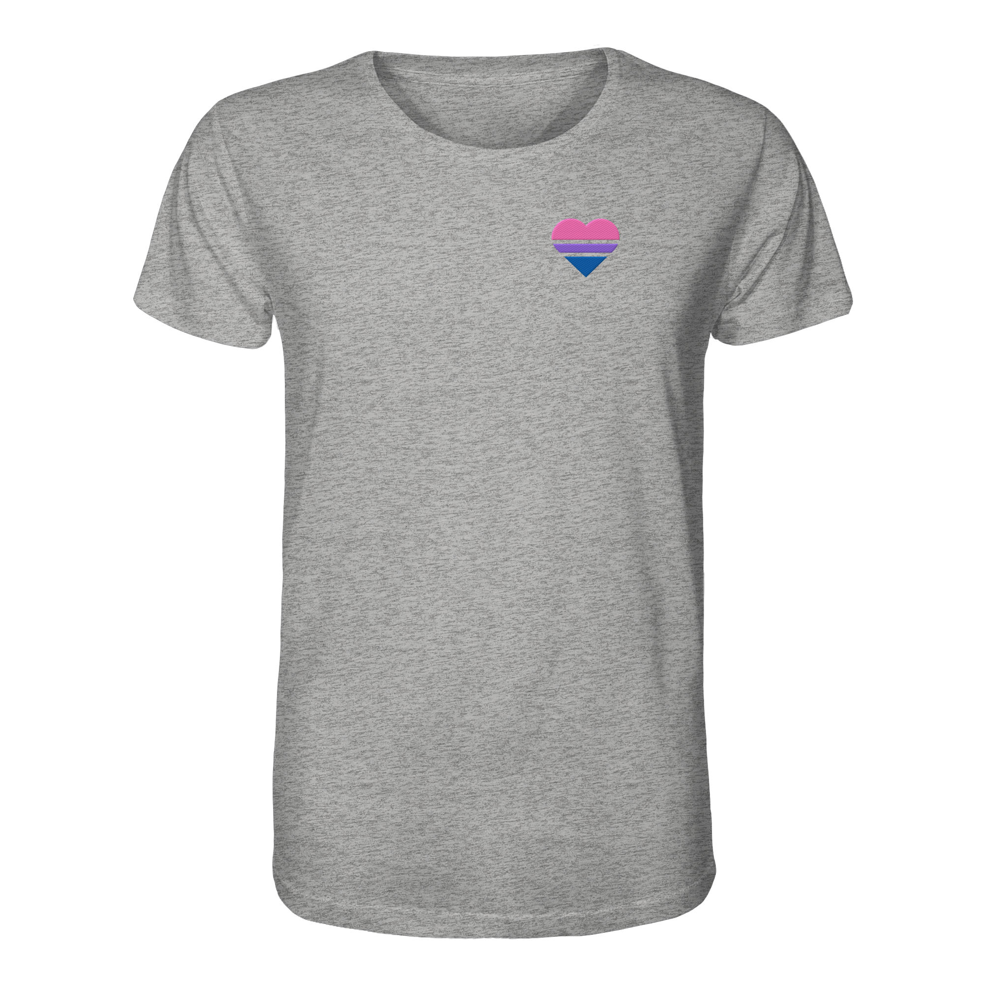Organic Shirt - Bisexual Flag Herz Stick