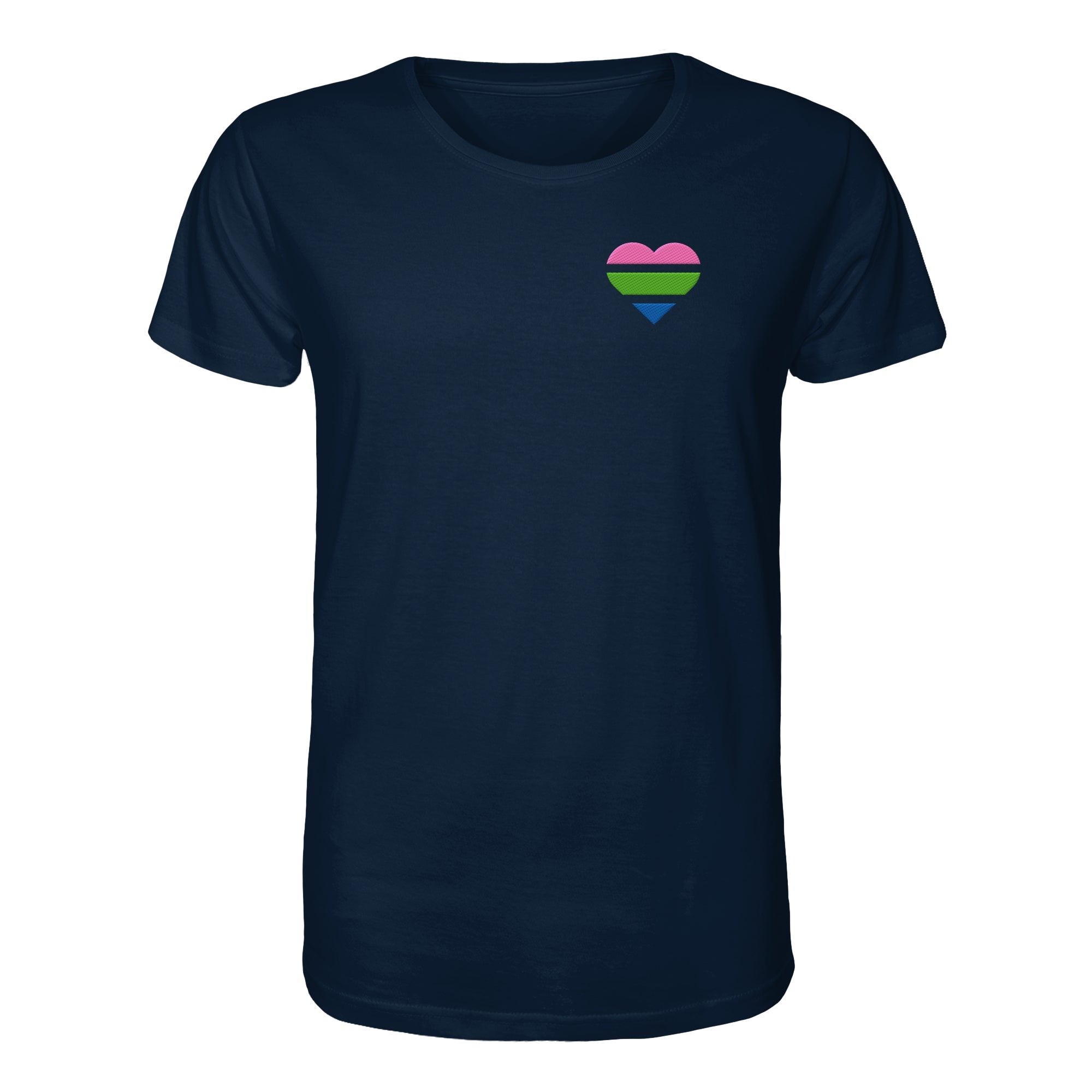 Organic Shirt - Polysexual Flag Herz Stick