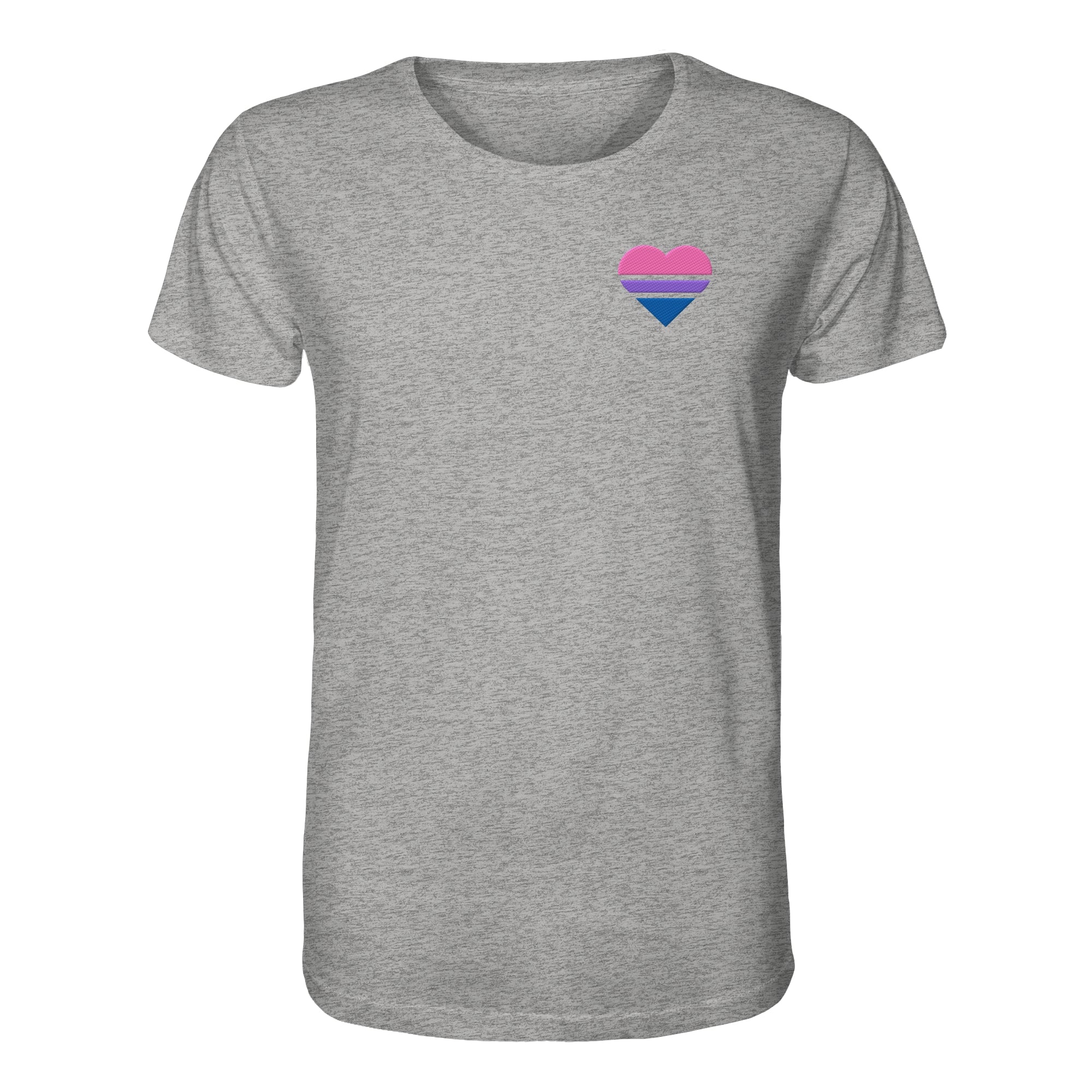 Organic Shirt - Bisexual Flag Herz Stick