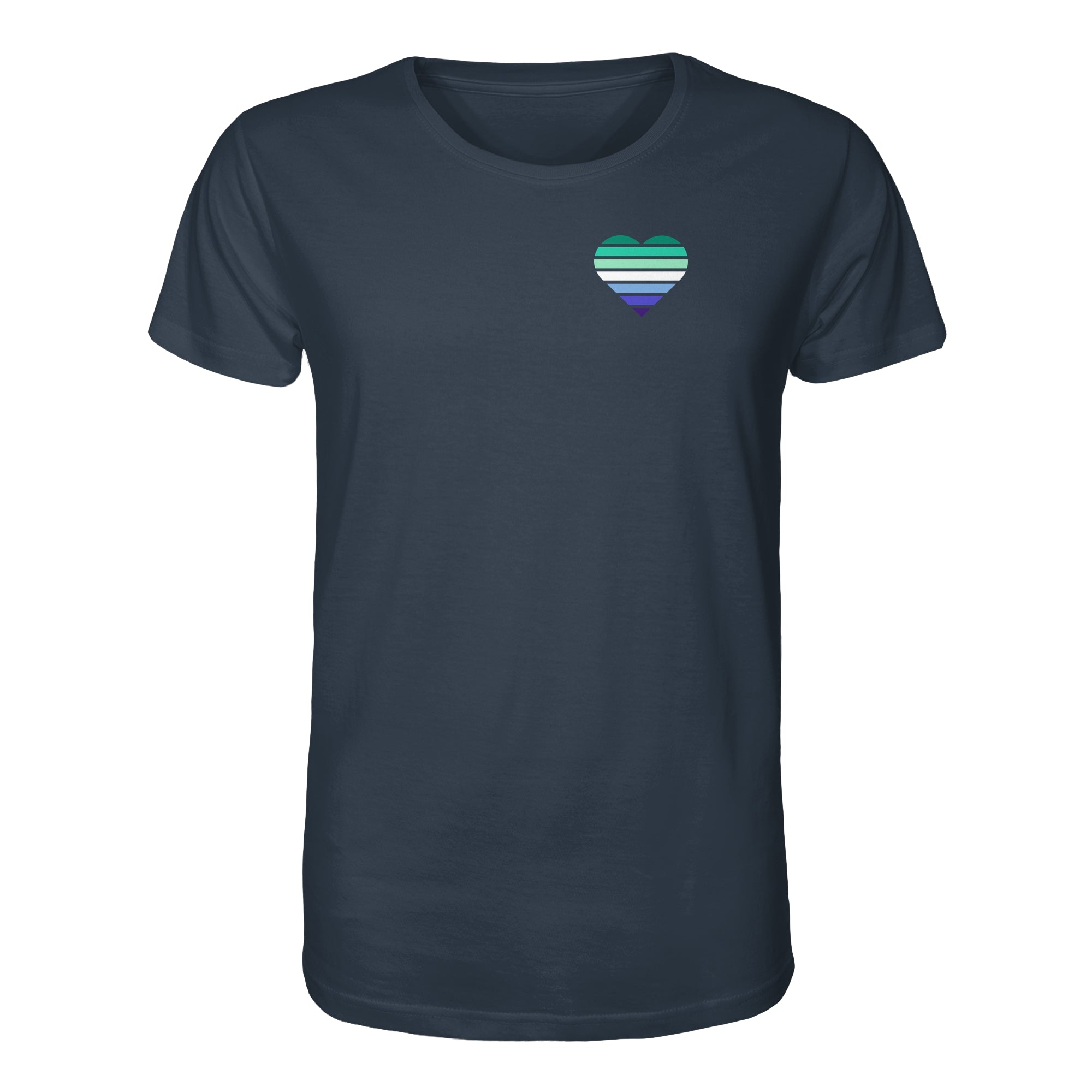 Organic Shirt - Gay Flag Herz Print