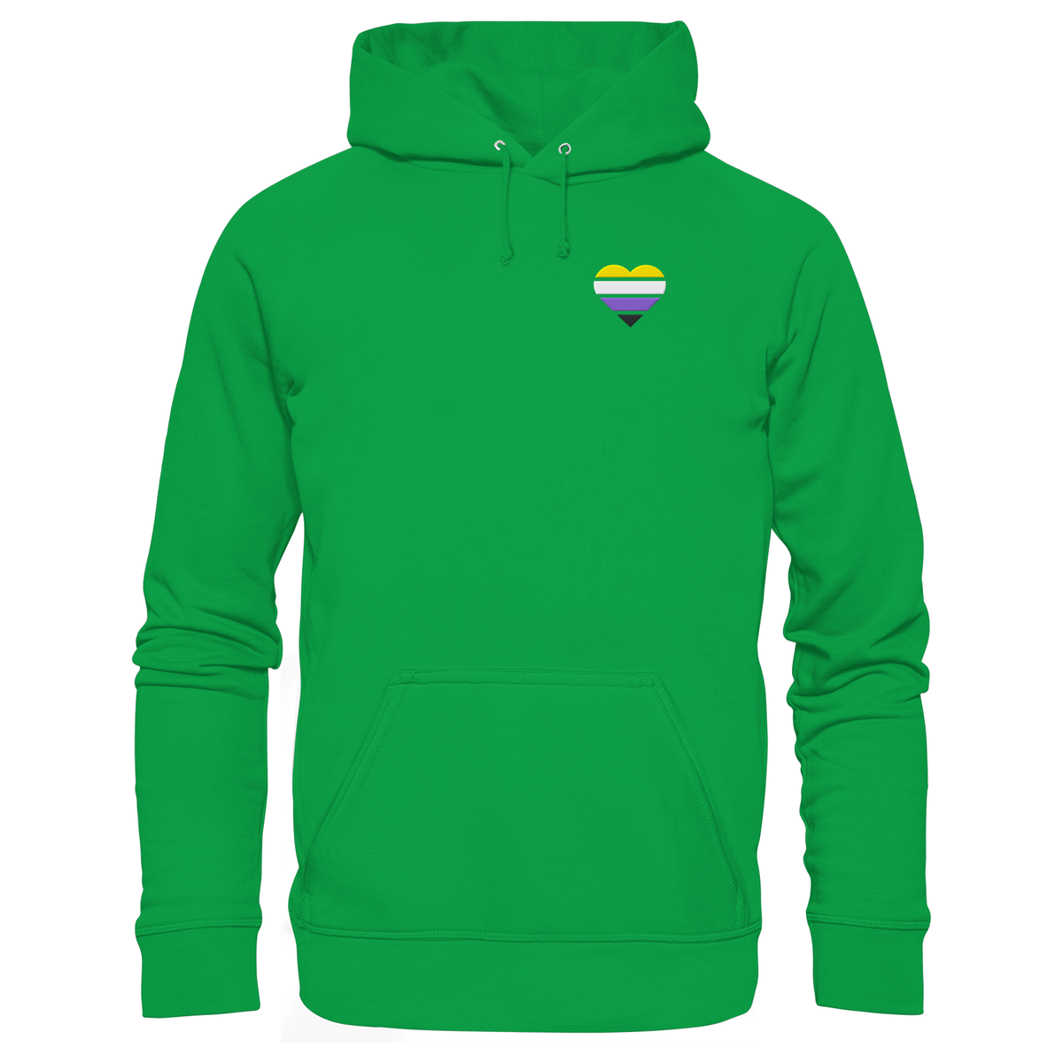Basic Hoodie mit Herz Stick - Nonbinary