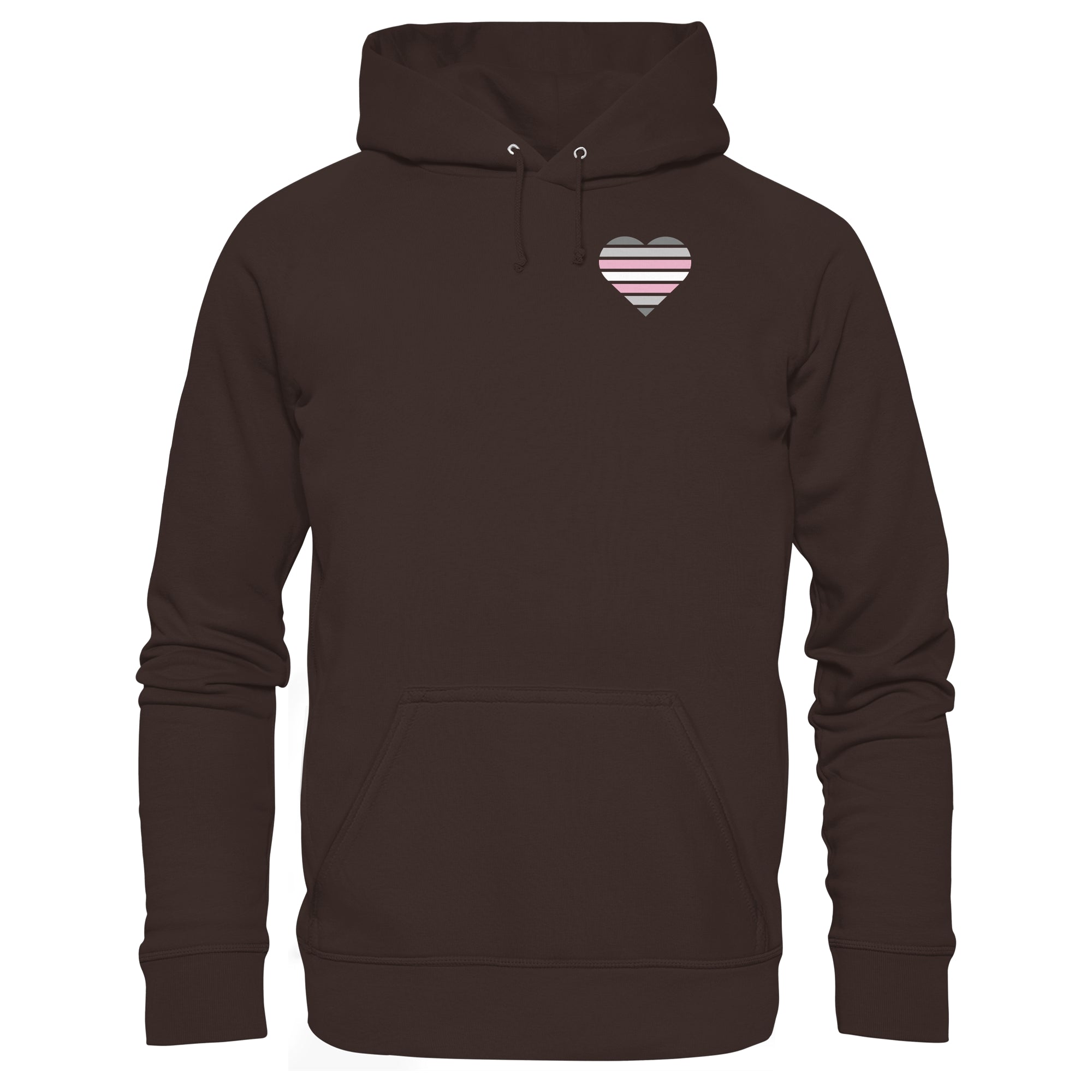 Basic Hoodie - Demigirl Flag Herz Print