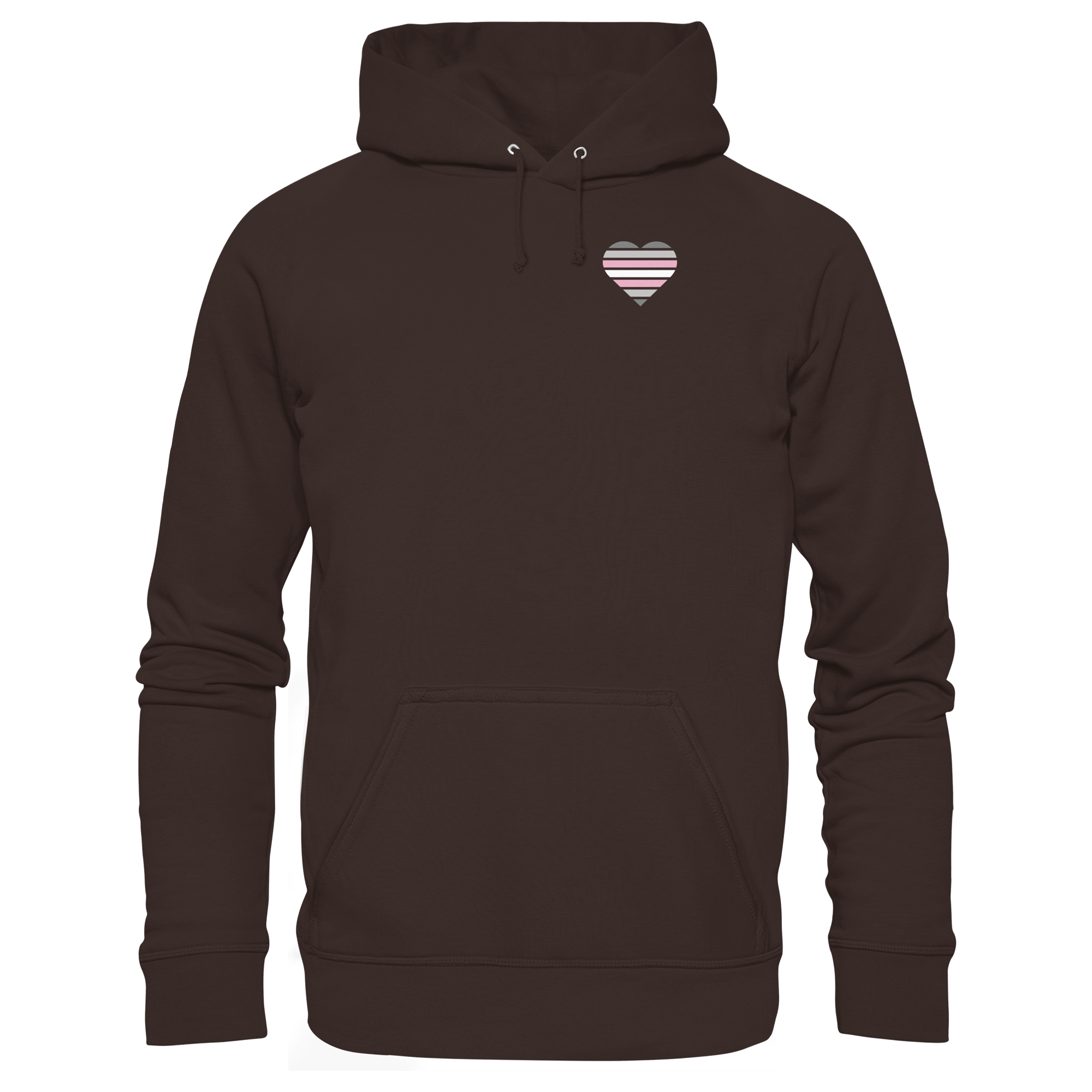 Basic Hoodie - Demigirl Flag Herz Print