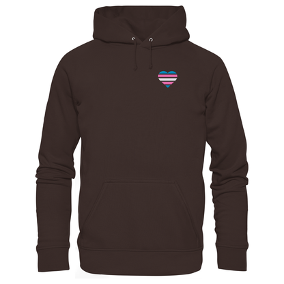 Basic Hoodie mit Herz Stick - Trans