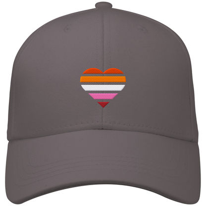 Organic Baseball Cap mit Herz Stick - Lesbian