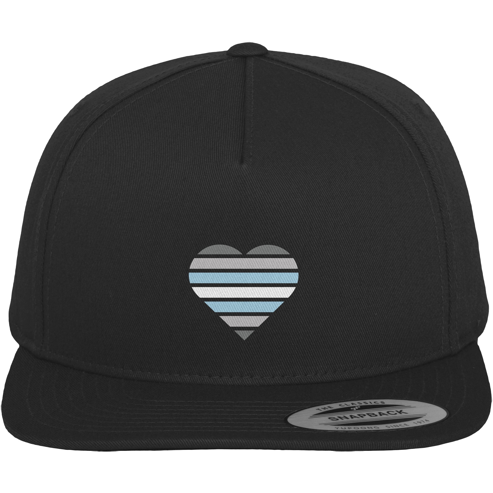 Premium Snapback - Demiboy Flag Herz Print