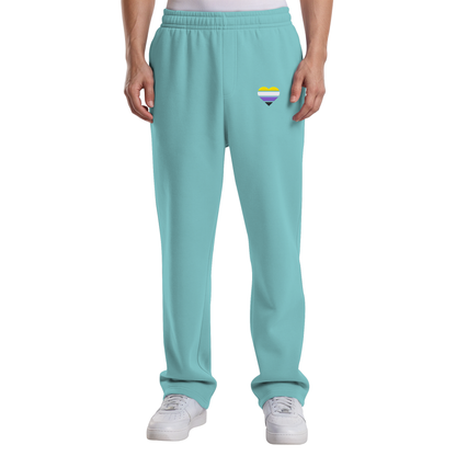 Fluffy Track Sweatpants mit Herz Stick - Nonbinary