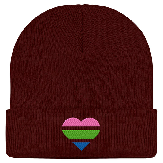 Classic Beanie - Polysexual Flag Herz Stick