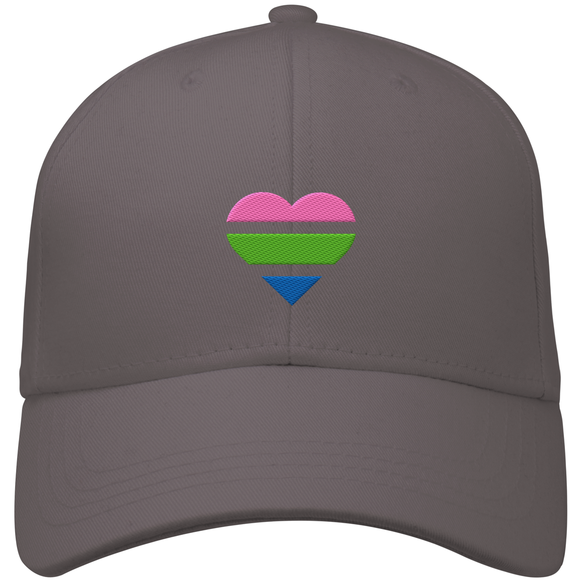 Organic Baseball Cap mit Herz Stick - Polysexual