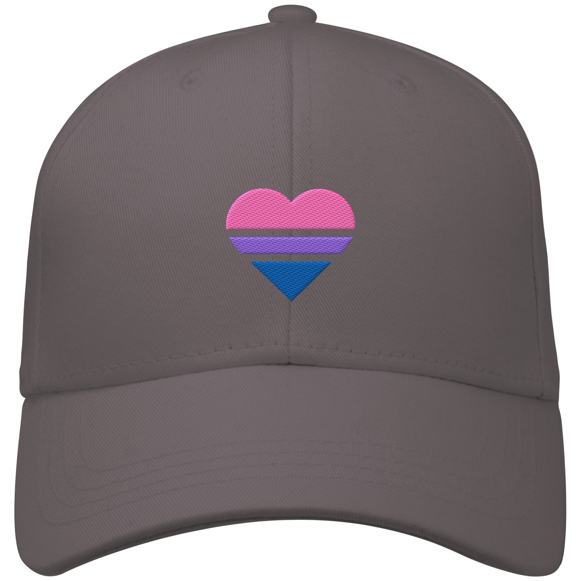 Organic Baseball Cap - Bisexual Flag Herz Stick