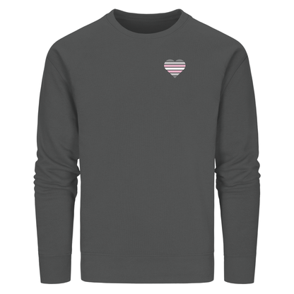 Organic Basic Sweatshirt mit Herz - Demigirl