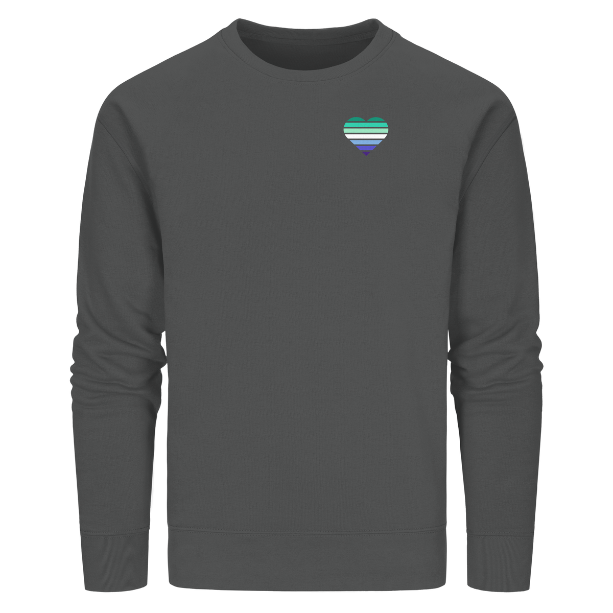 Organic Basic Sweatshirt mit Herz - Gay