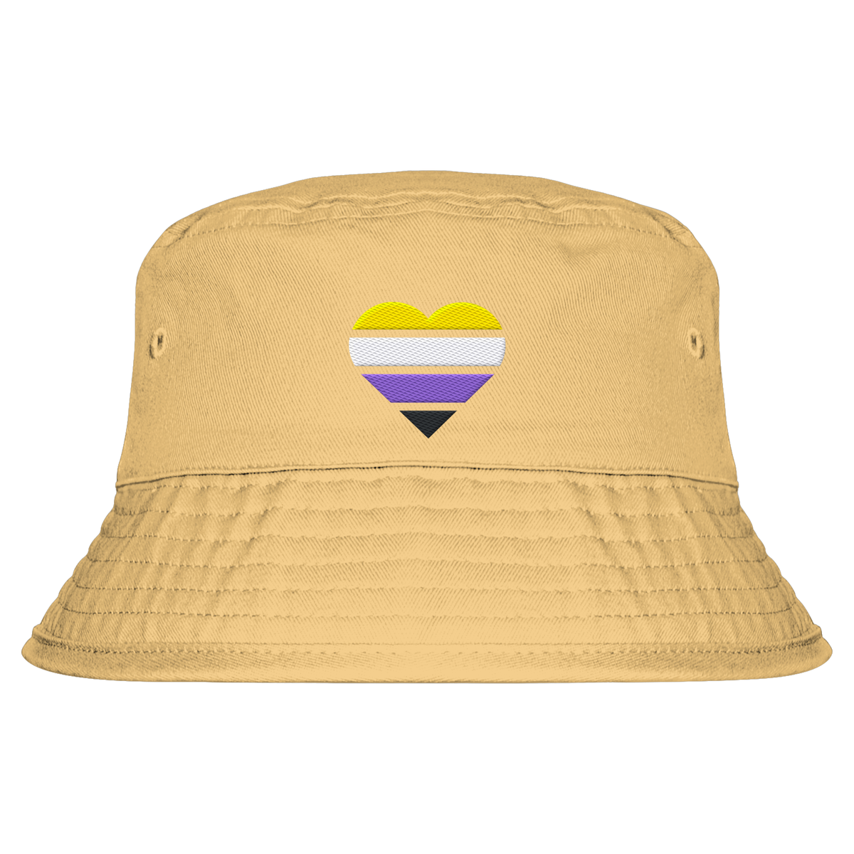 Organic Bucket Hat mit Herz Stick - Nonbinary