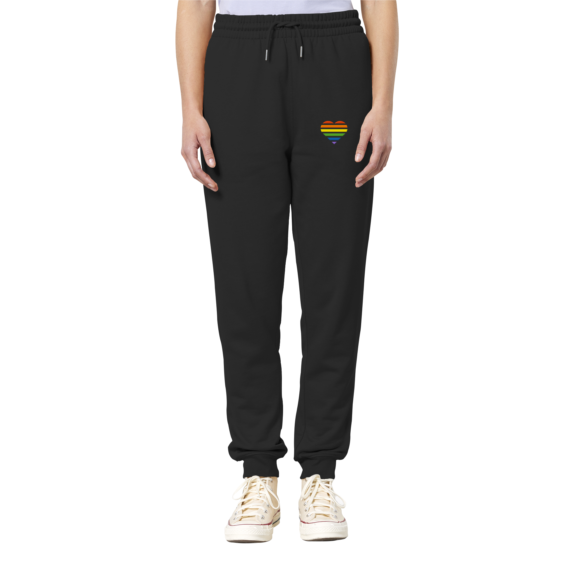 Organic Jogger Pants - Pride Flag Herz Stick