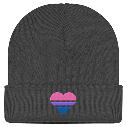 Classic Beanie mit Herz Stick - Bisexual