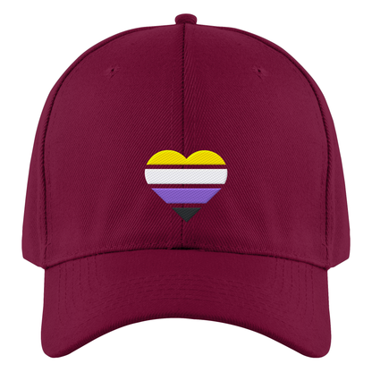 Authentic Baseball Cap mit Herz Stick - Nonbinary