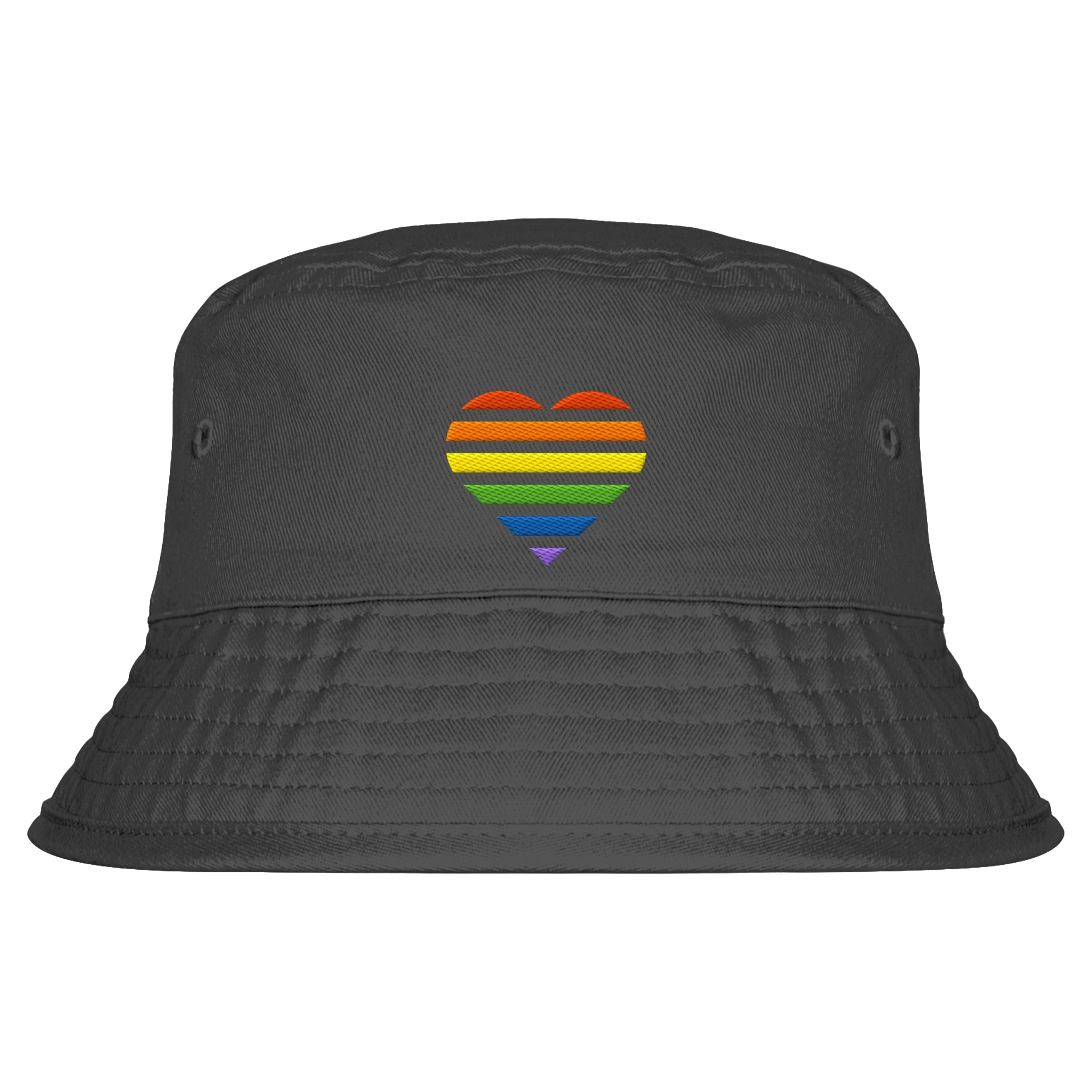 Organic Bucket Hat - Pride Flag Herz Stick