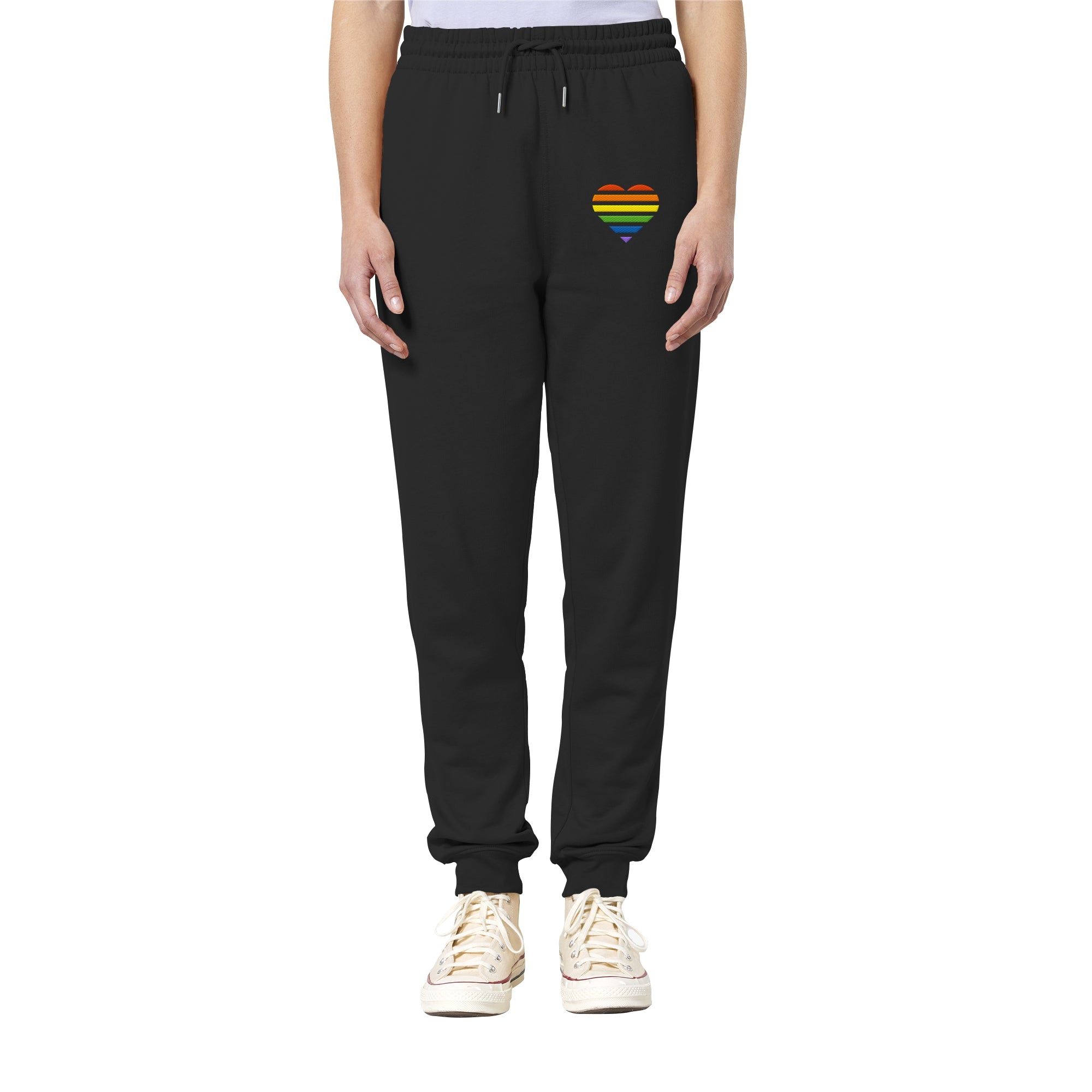Organic Jogger Pants - Pride Flag Herz Stick