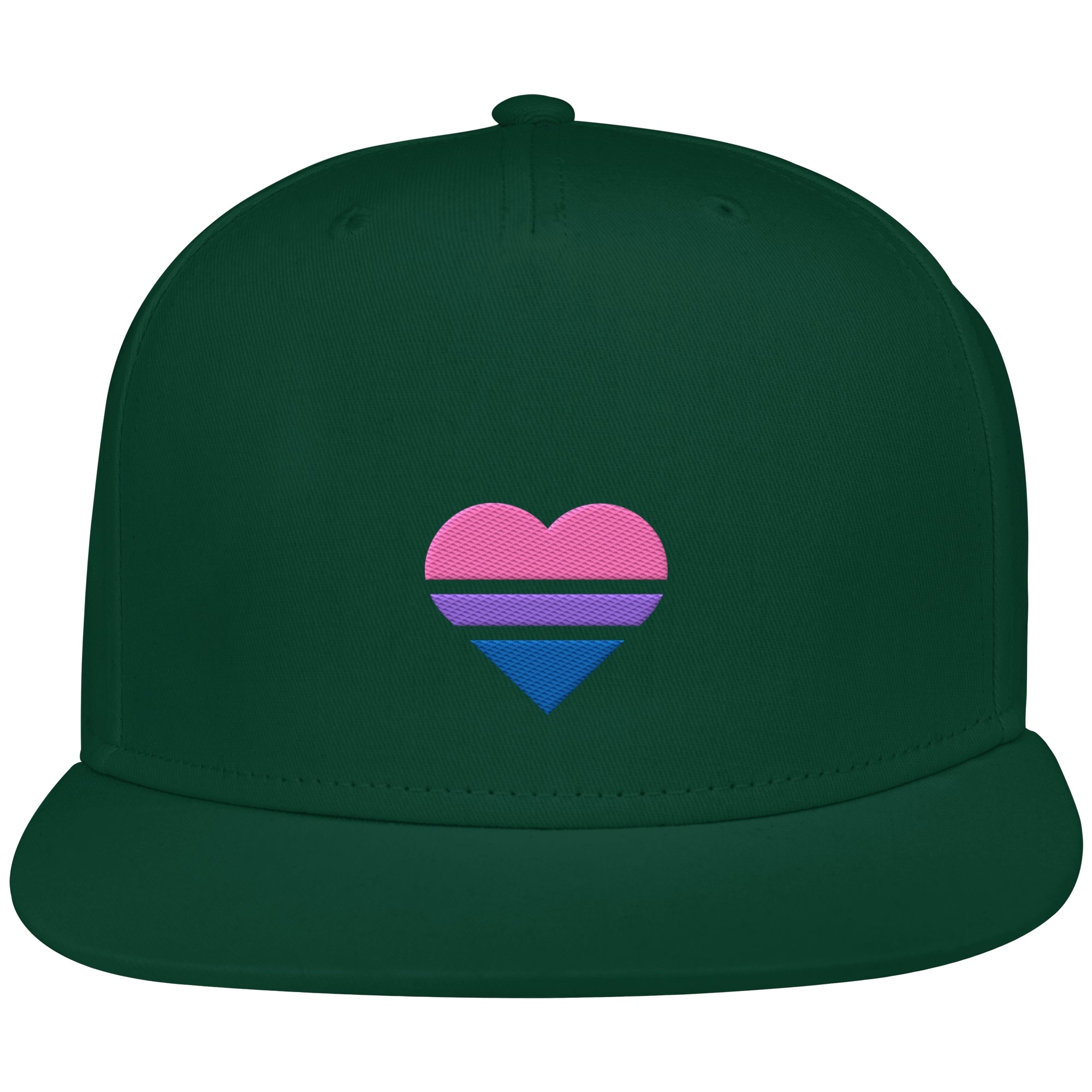 Snapback - Bisexual Flag Herz Stick