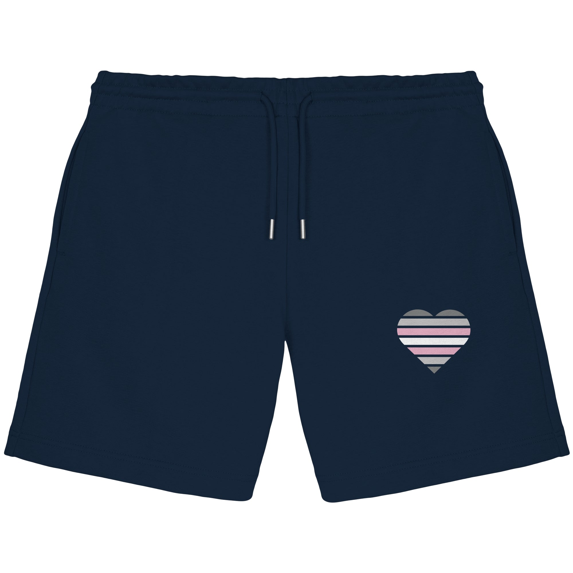 Organic Jogger Shorts - Demigirl Flag Herz Print