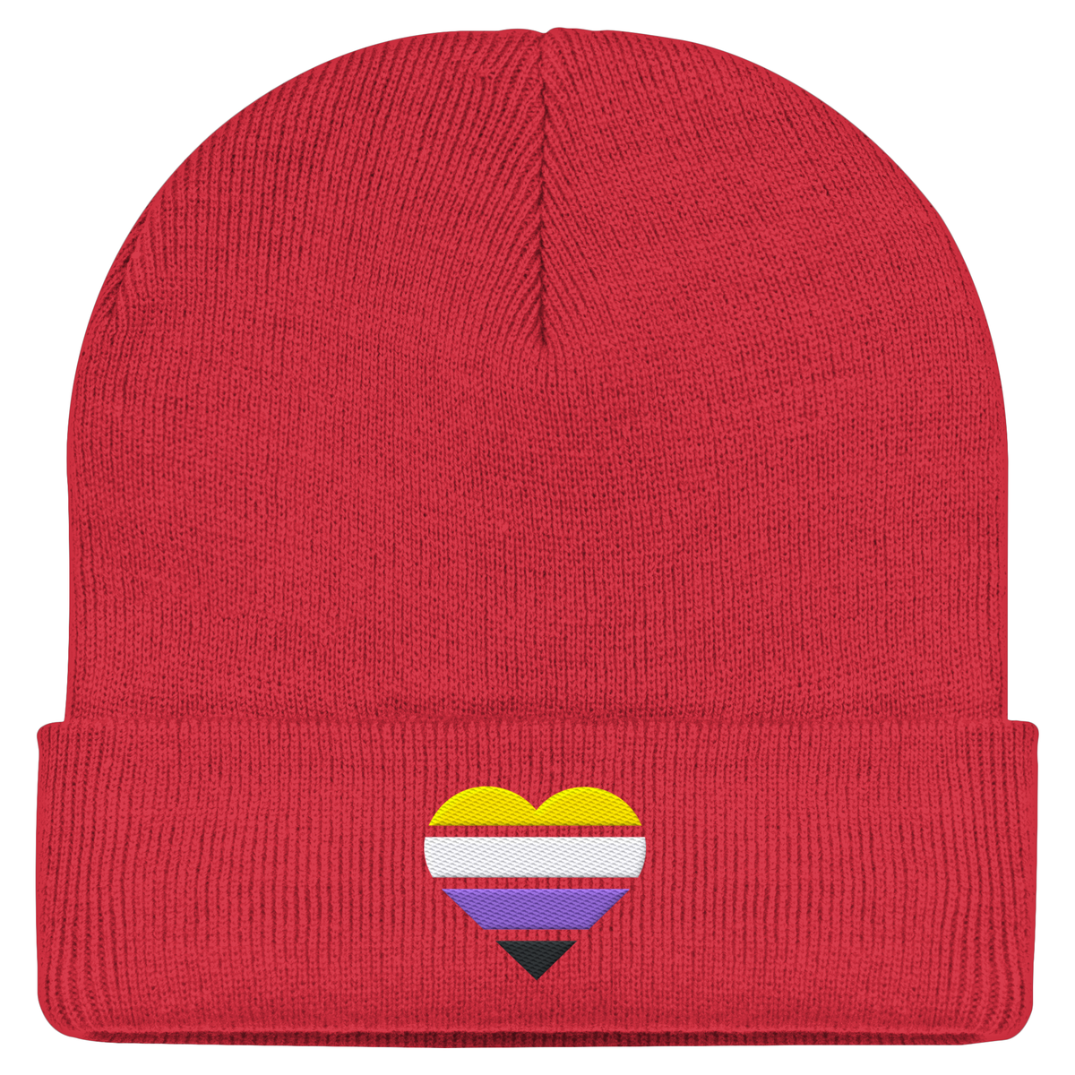 Classic Beanie mit Herz Stick - Nonbinary