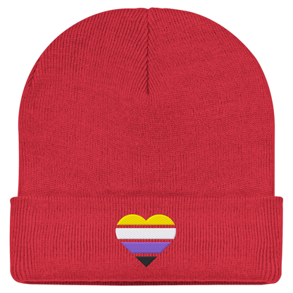Classic Beanie mit Herz Stick - Nonbinary