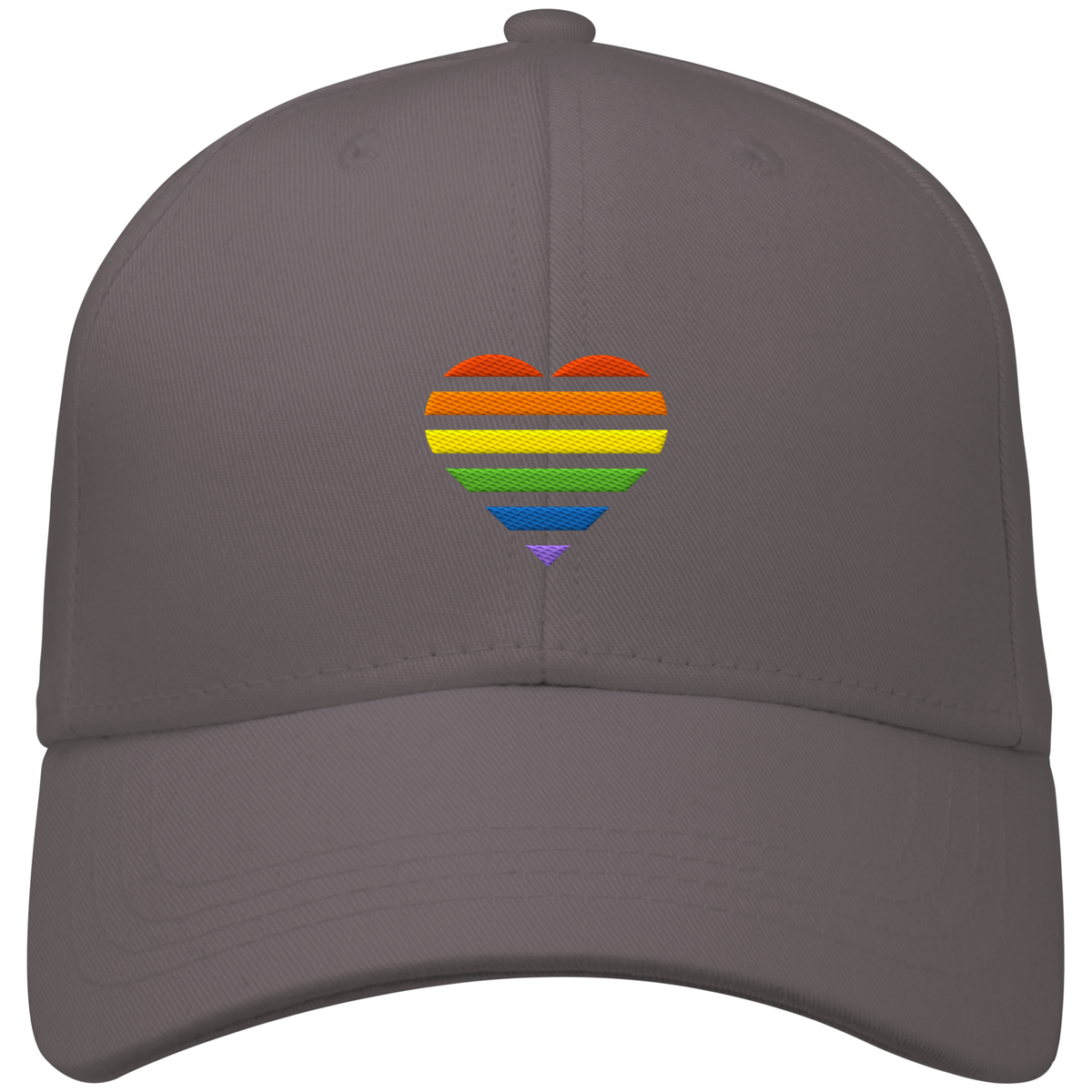 Organic Baseball Cap mit Herz Stick - Pride
