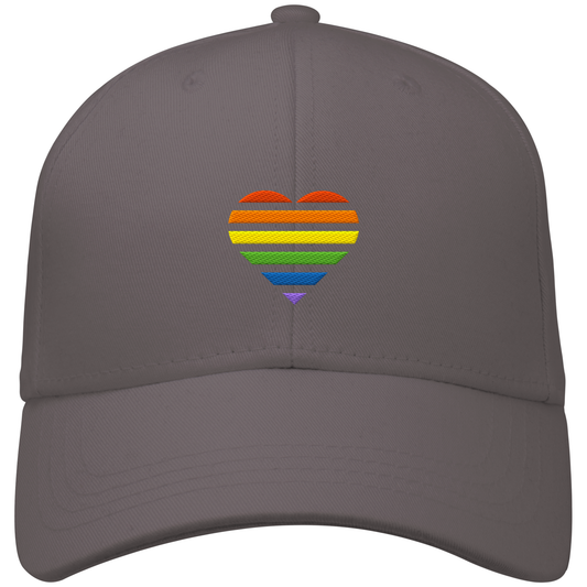 Organic Baseball Cap - Pride Flag Herz Stick