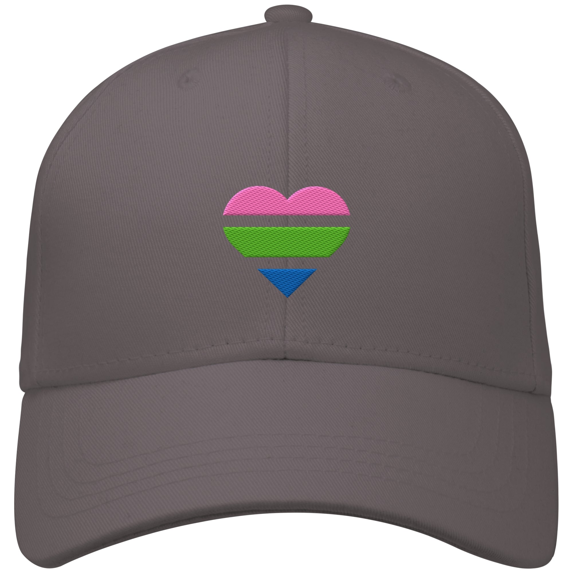 Organic Baseball Cap - Polysexual Flag Herz Stick