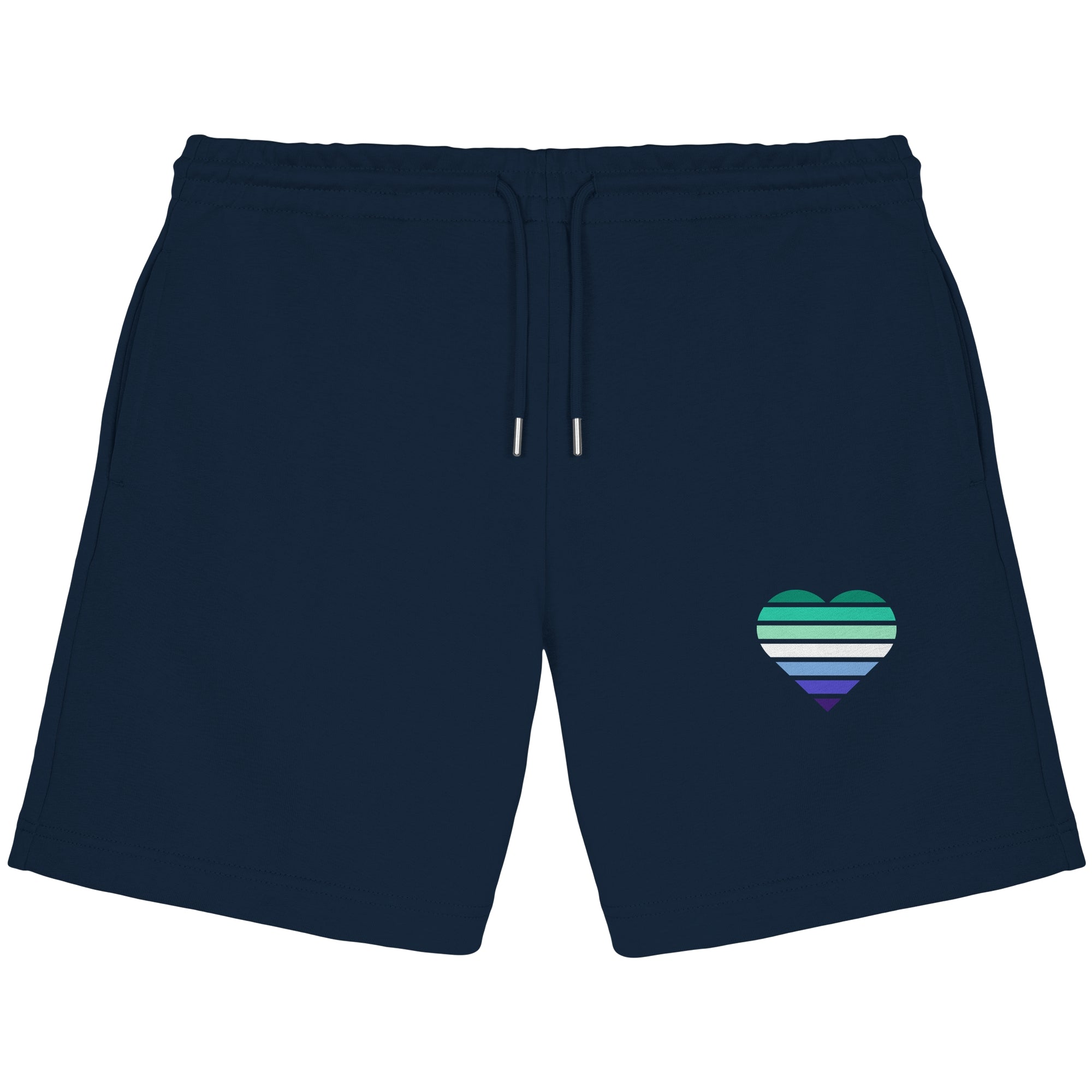 Organic Jogger Shorts - Gay Flag Herz Print