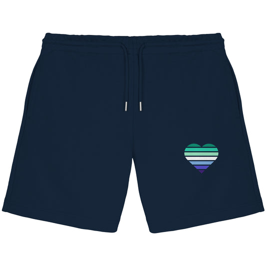 Organic Jogger Shorts - Gay Flag Herz Print
