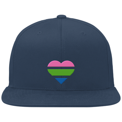 Organic Snapback mit Herz Stick - Polysexual