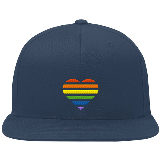 Organic Snapback - Pride Flag Herz Stick