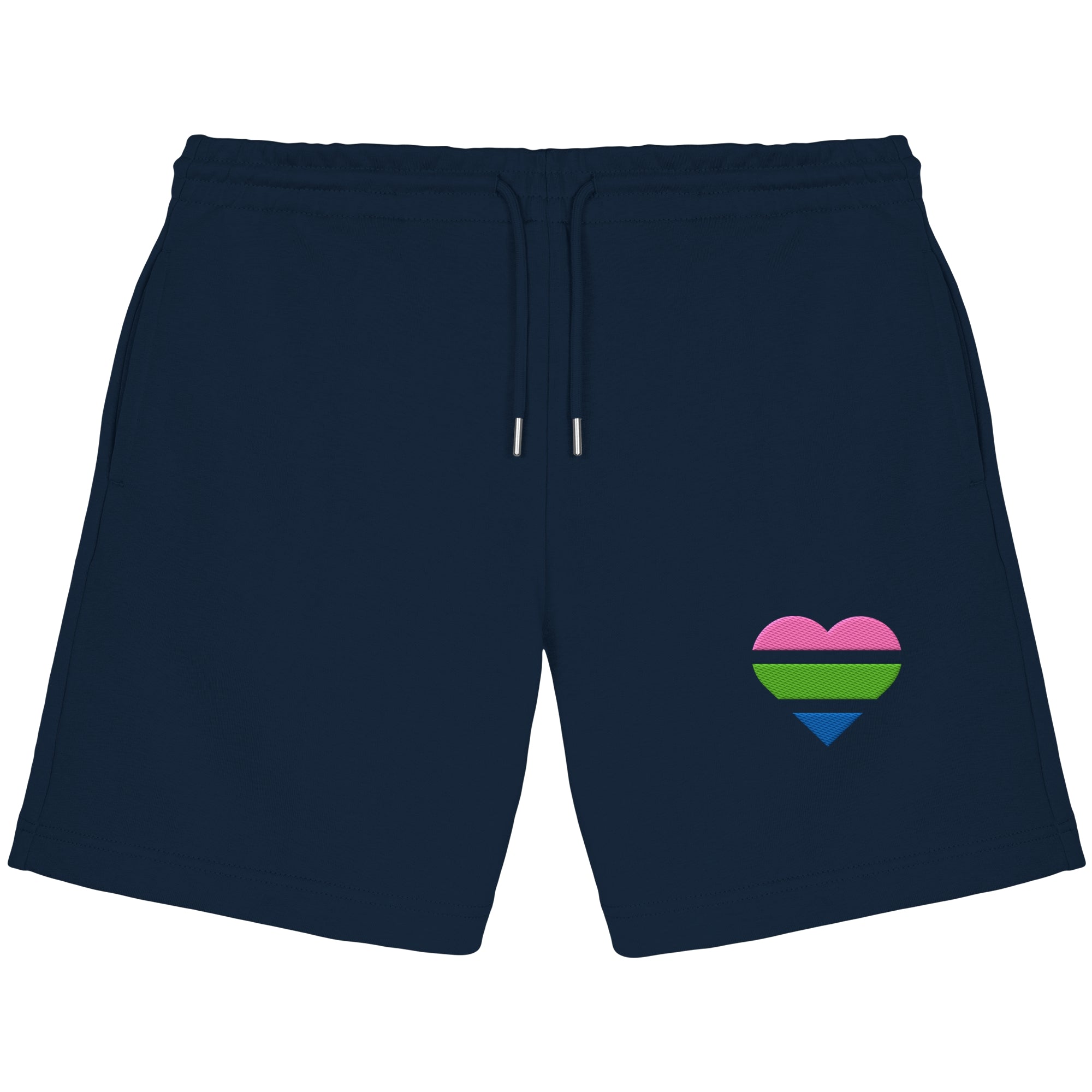 Organic Jogger Shorts - Polysexual Flag Herz Stick