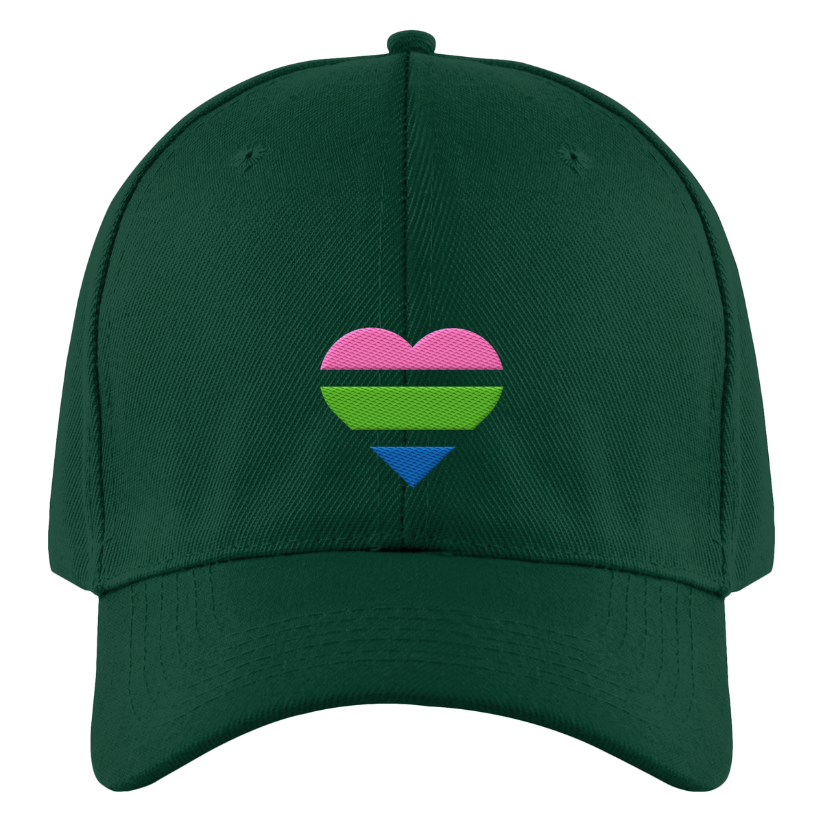 Authentic Baseball Cap mit Herz Stick - Polysexual