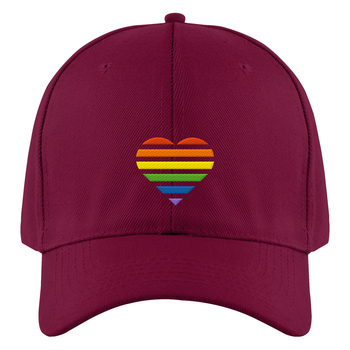 Authentic Baseball Cap mit Herz Stick - Pride