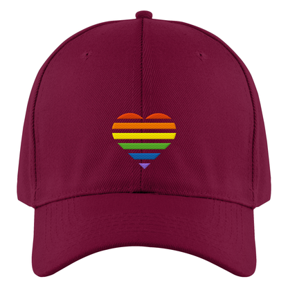 Authentic Baseball Cap mit Herz Stick - Pride
