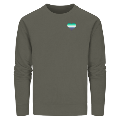 Organic Basic Sweatshirt mit Herz - Gay