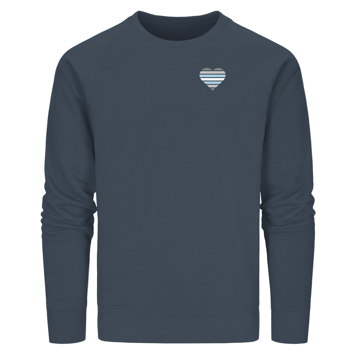 Organic Basic Sweatshirt mit Herz - Demiboy
