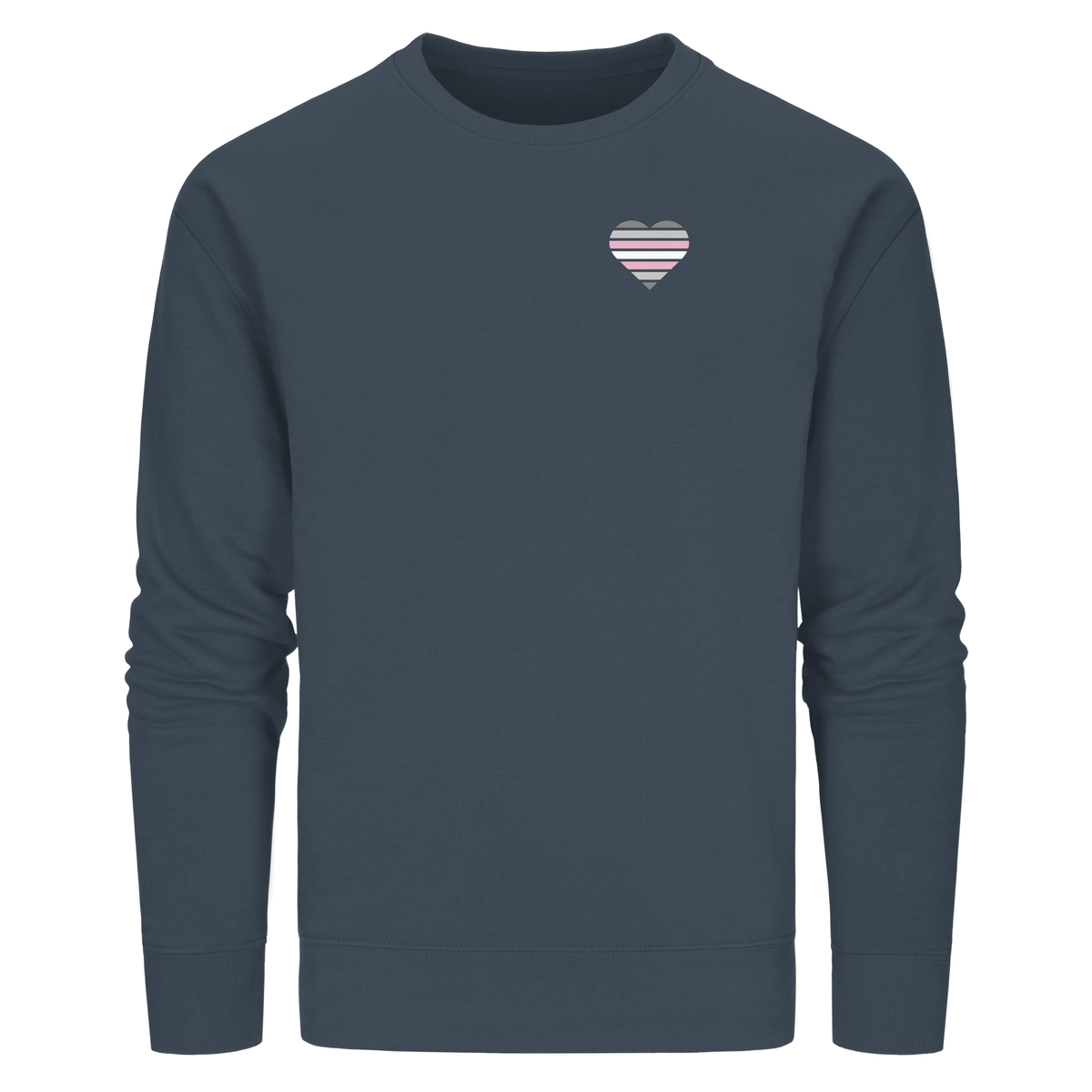 Organic Basic Sweatshirt mit Herz - Demigirl