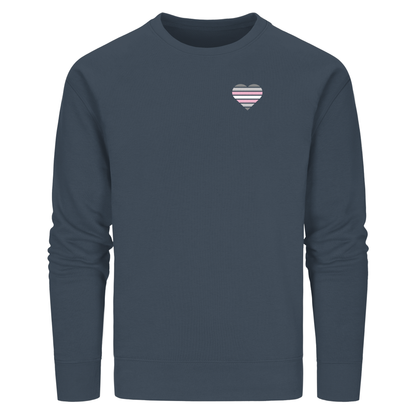Organic Basic Sweatshirt mit Herz - Demigirl