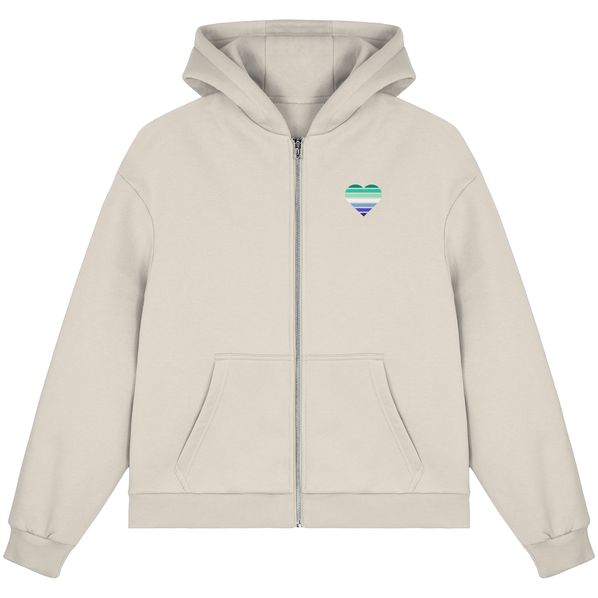 Fluffy Boxcut Zipper mit Herz - Gay