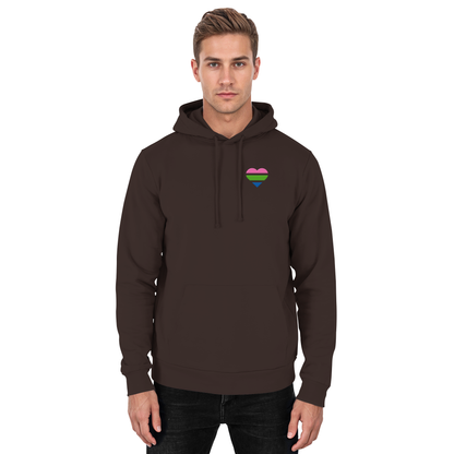 Basic Hoodie mit Herz Stick - Polysexual