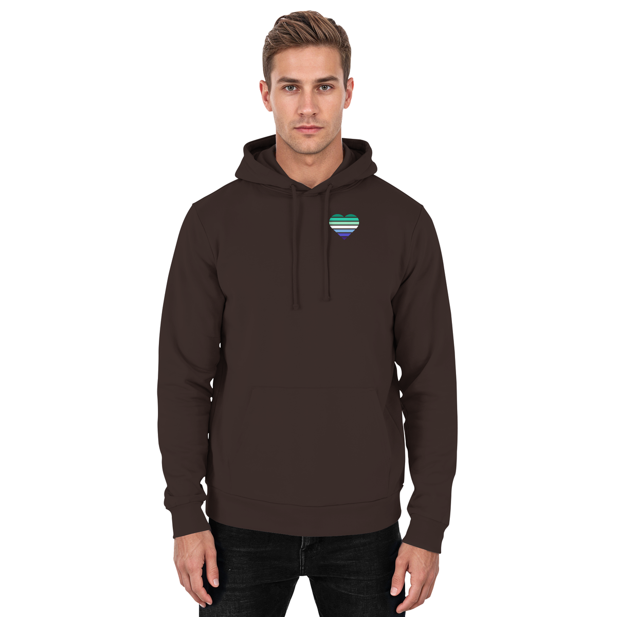 Basic Hoodie mit Herz - Gay