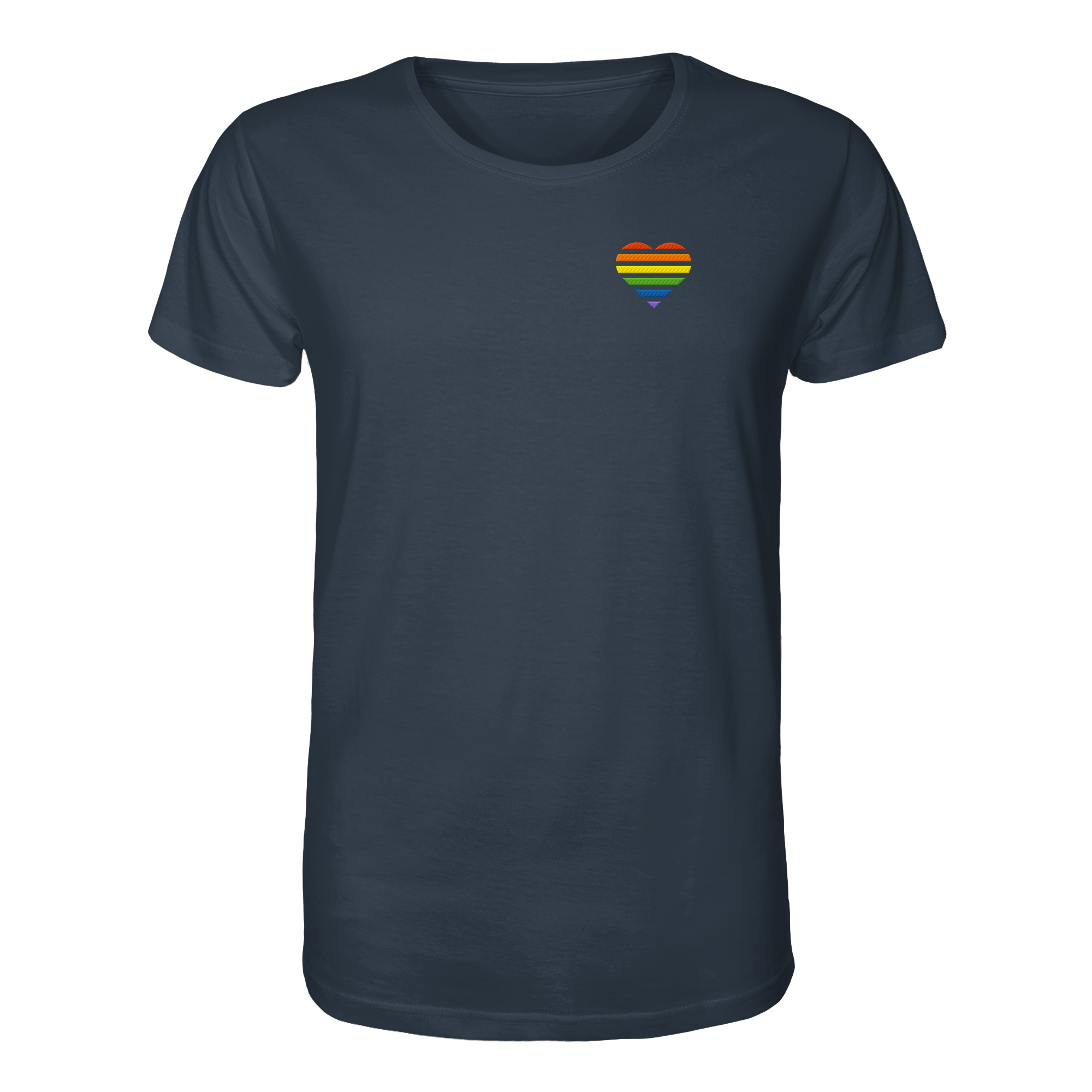 Organic Shirt - Pride Flag Herz Stick
