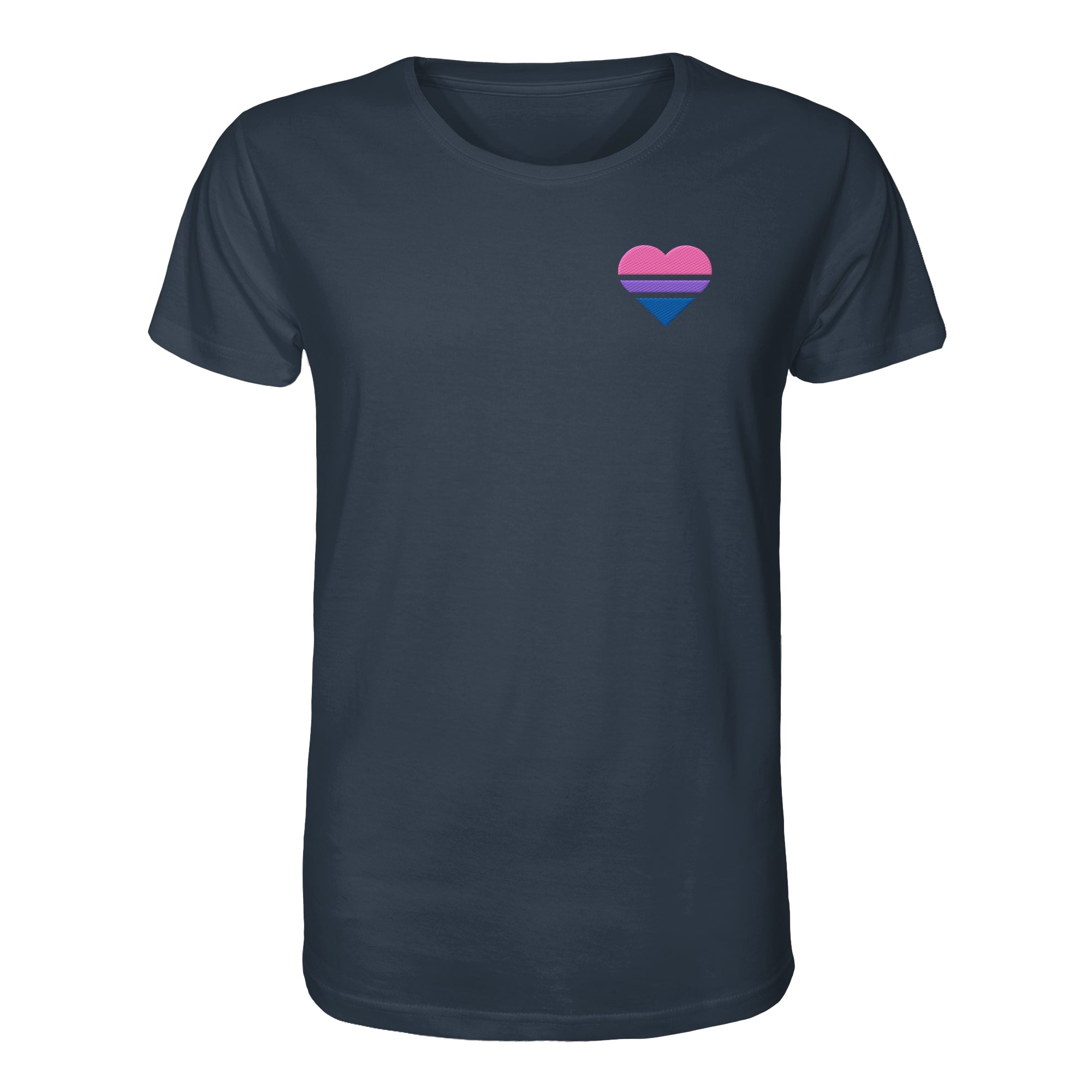 Organic Shirt - Bisexual Flag Herz Stick