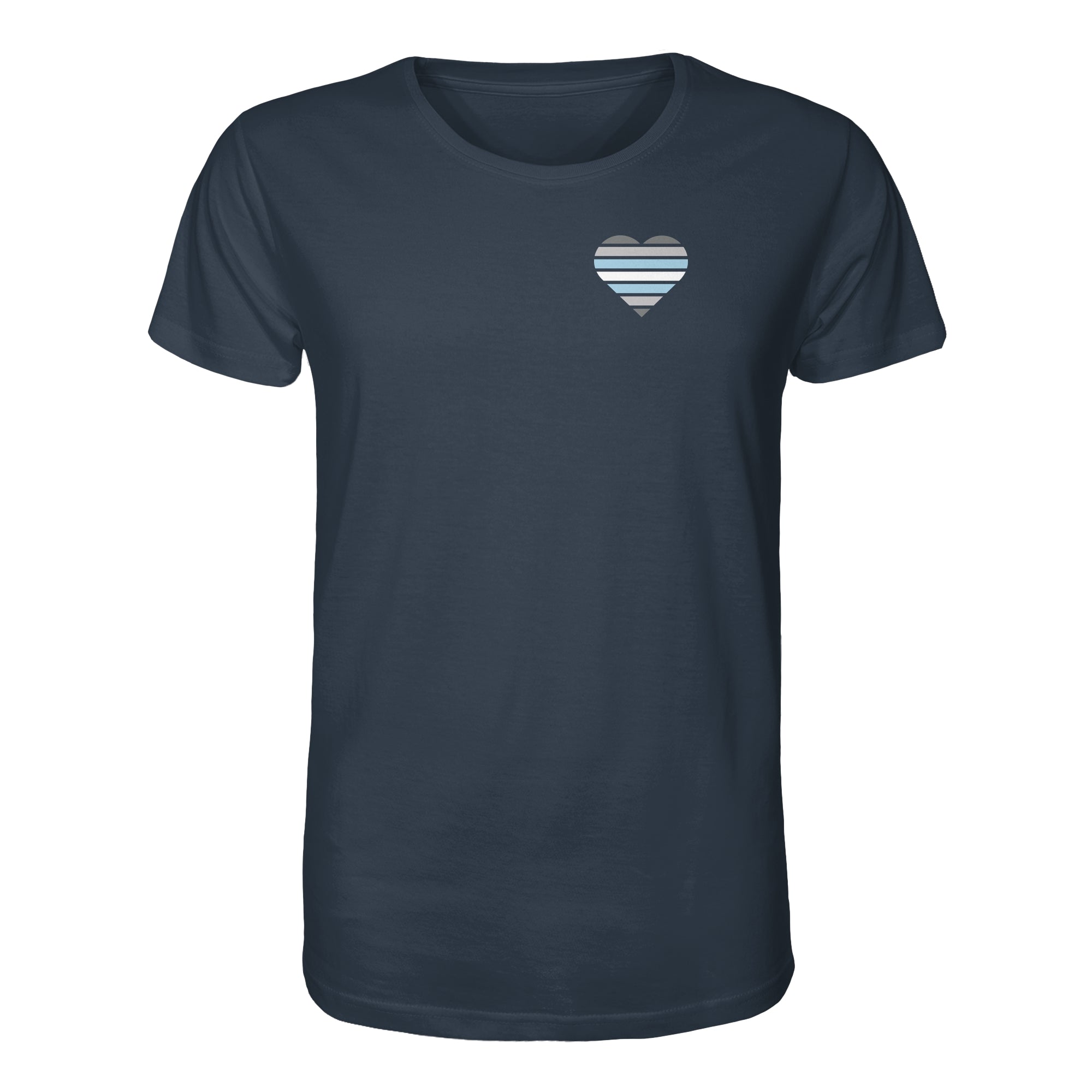 Organic Shirt - Demiboy Flag Herz Print