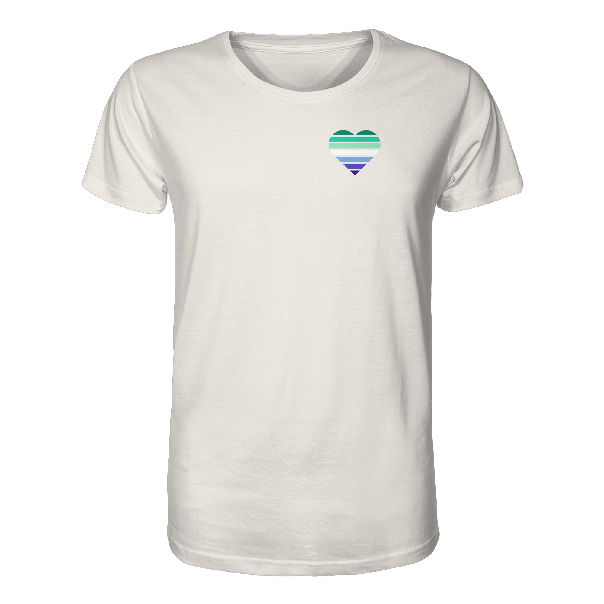 Organic Shirt - Gay Flag Herz Print