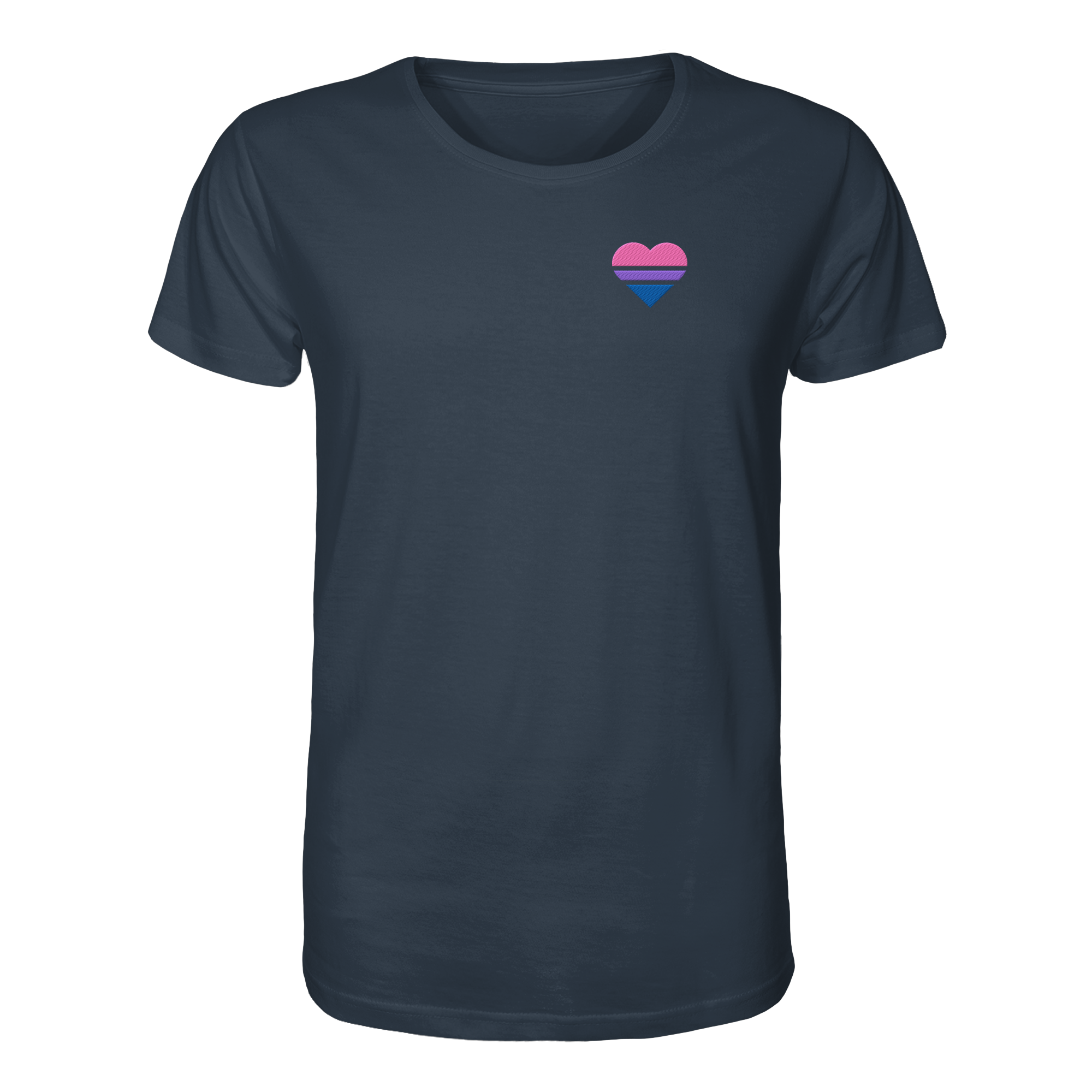 Organic Shirt - Bisexual Flag Herz Stick